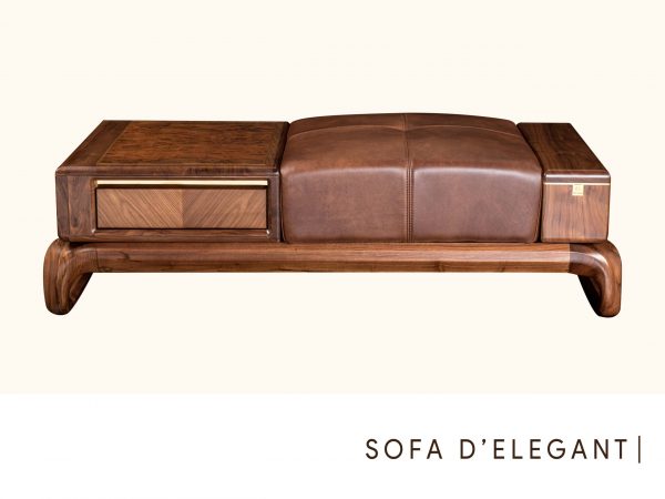 sofa gỗ óc chó D'elegant 32D