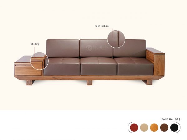 Sofa gỗ óc chó D'Noble 311