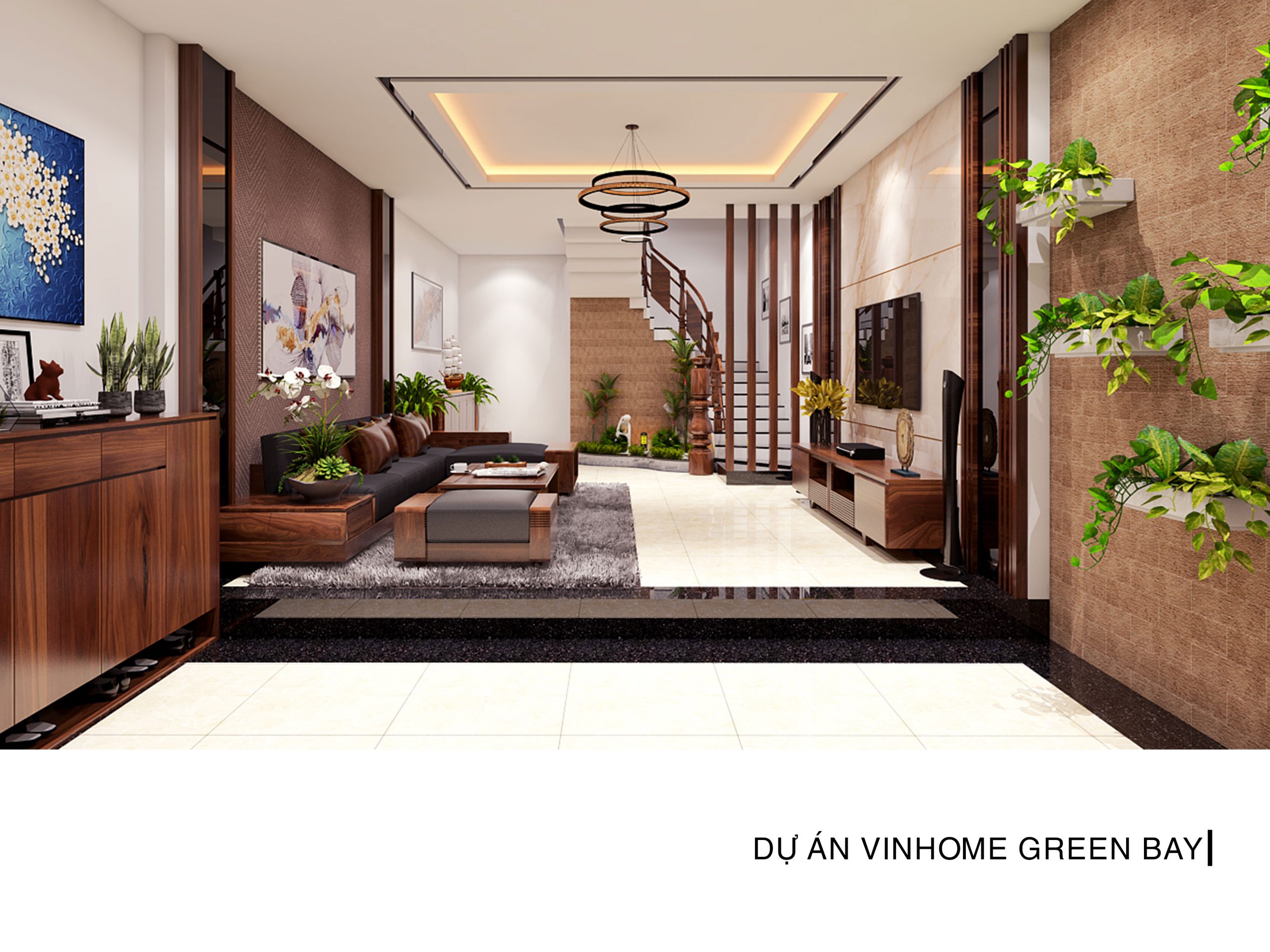 thiết kế nội thất Vihome green bay