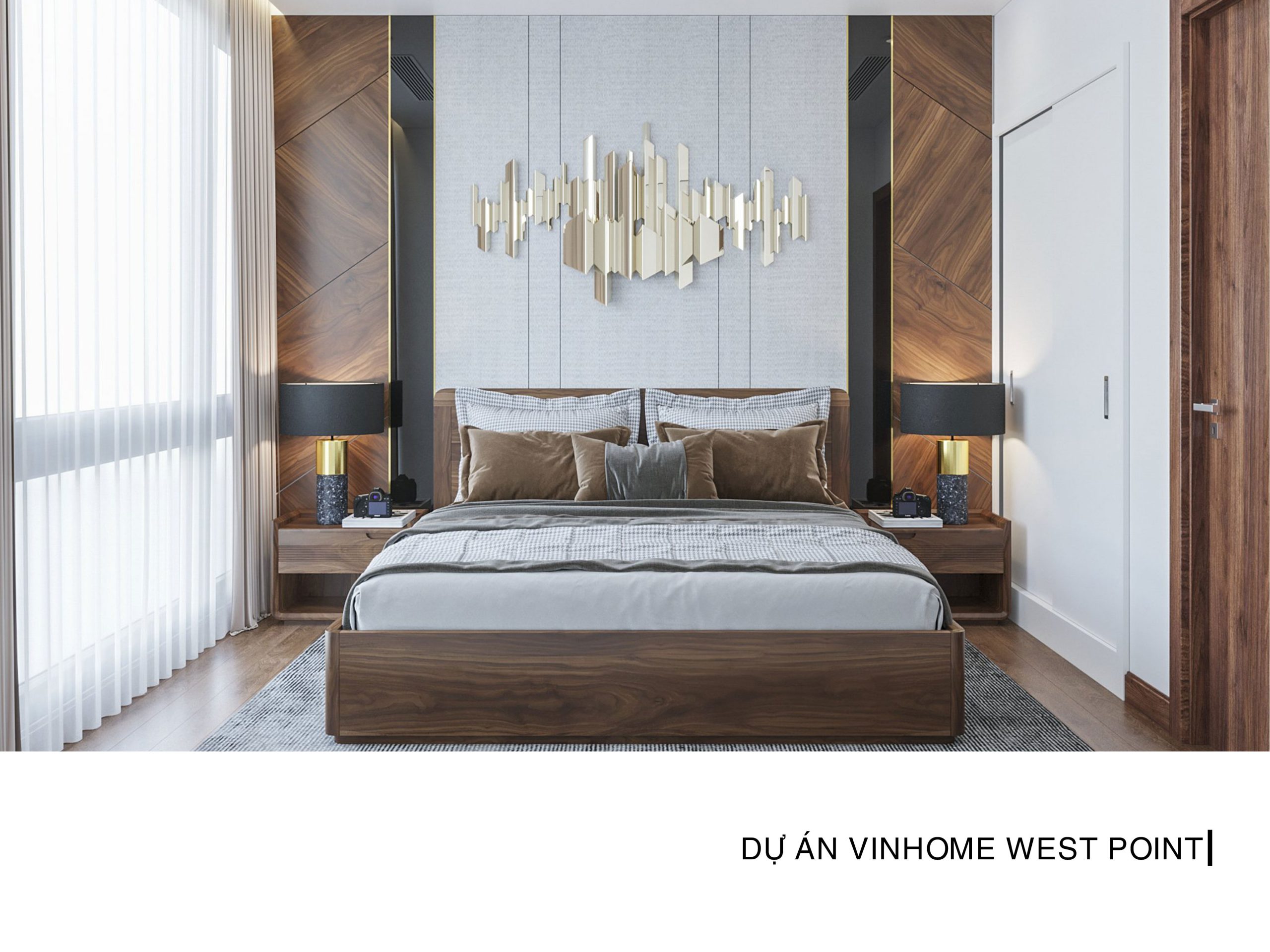 thiết kế nội thất phòng ngủ Vinhomes West Point